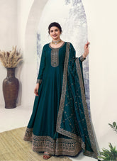Gorgeous Looking Partywear Gown in Rama Colour